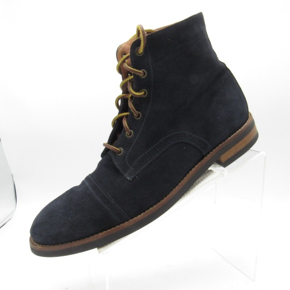 SuitSupply Sz 11 Black Suede Cap Toe Boots C3B B13 main image 6